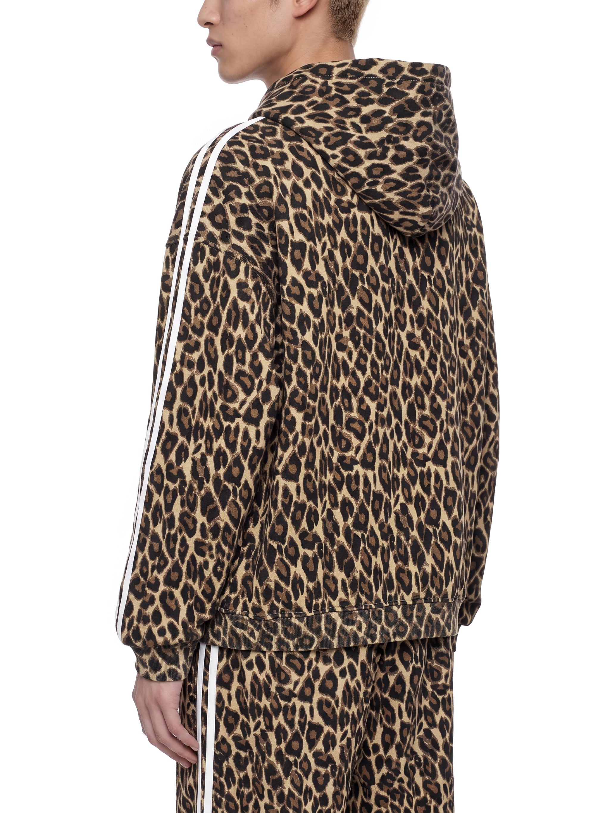 Unisex Leopard Full Zip Hoodie
