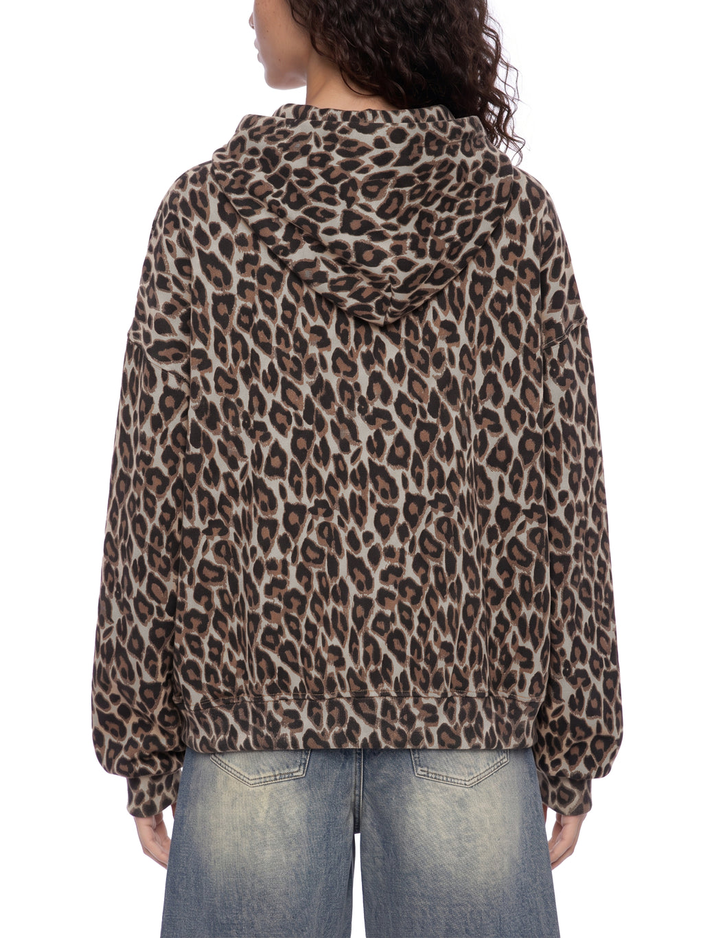 Unisex Leopard Full Zip Hoodie
