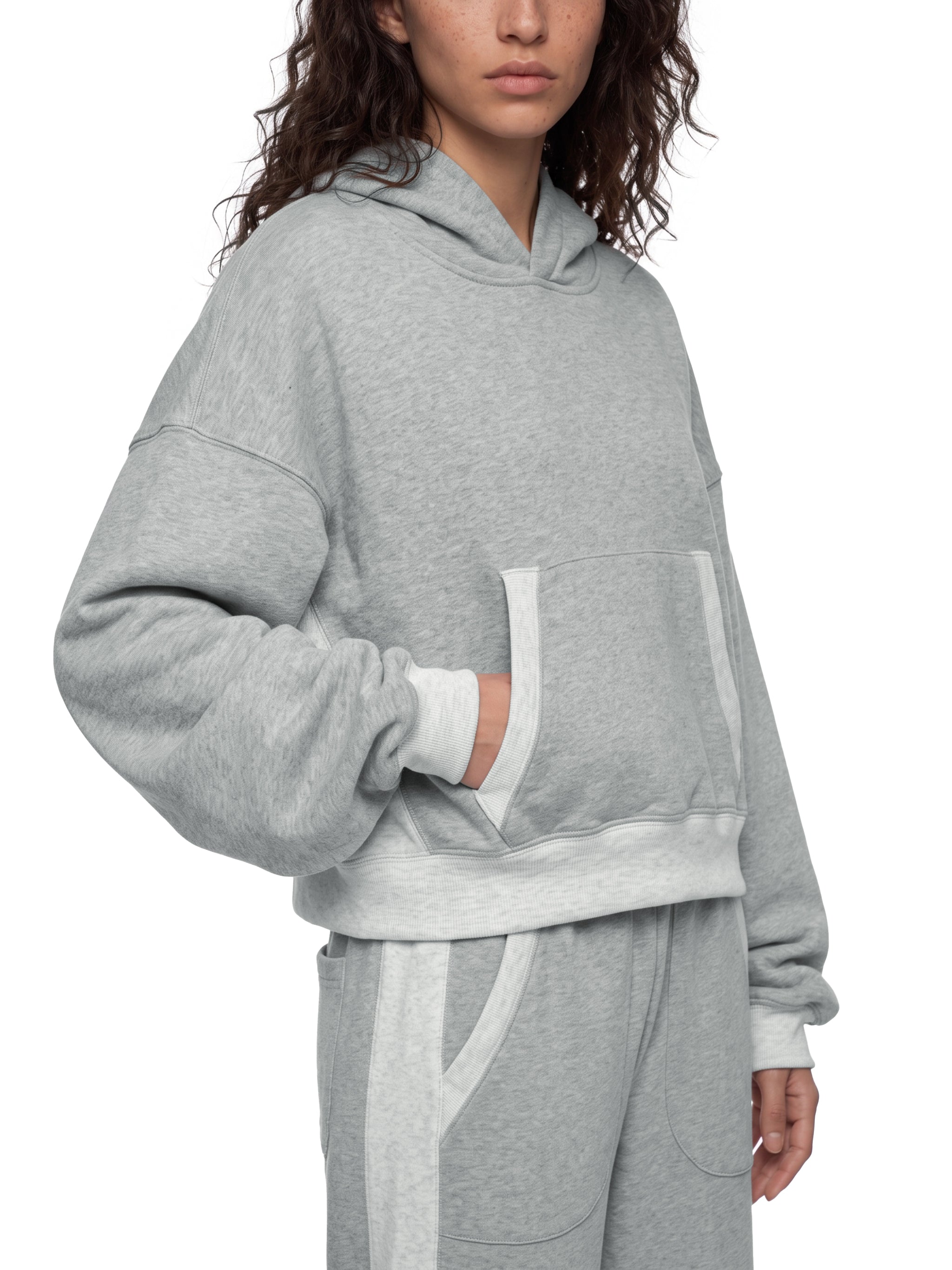 Women's Color Block Raw Hem Sweatpants