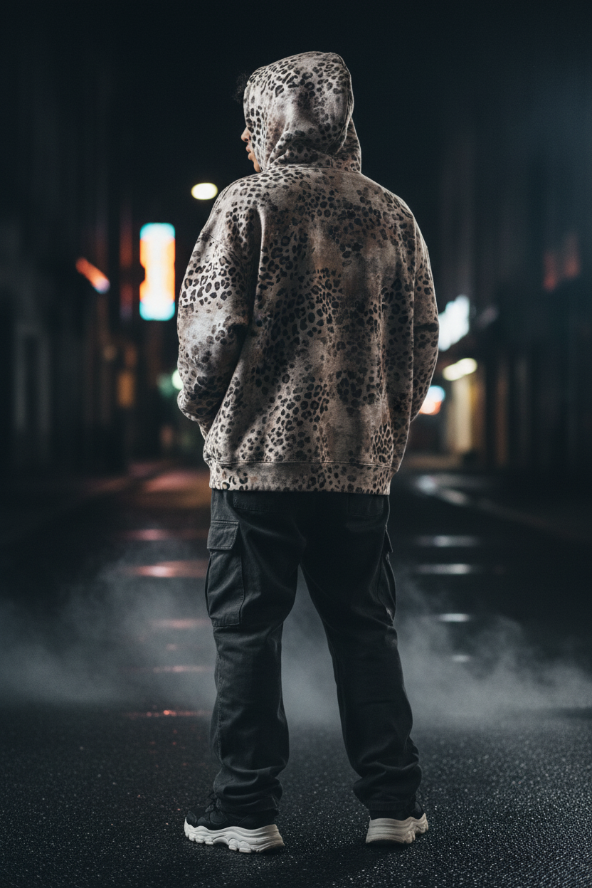 Leopard Hoodie Back